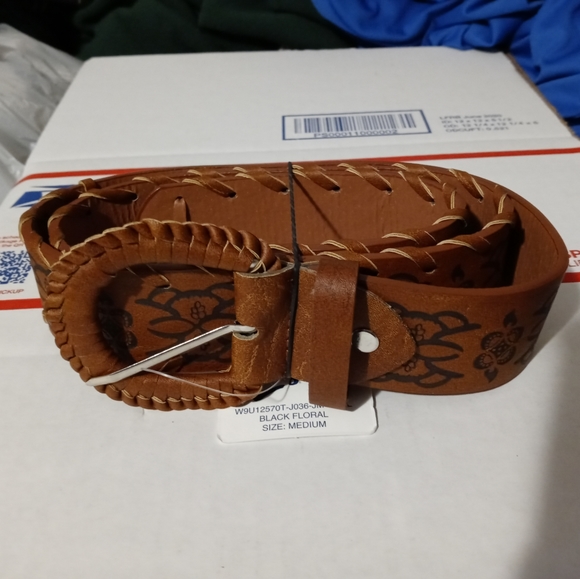 🐎 WALL FLOWER BROWN FLORAL BELT 🏇 - Picture 11 of 11